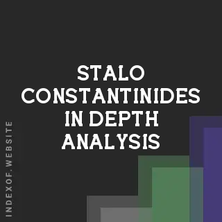 Stalo Constantinides In-Depth Analysis | Indexof