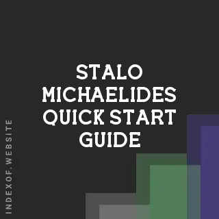 Stalo Michaelides Quick Start Guide | Indexof