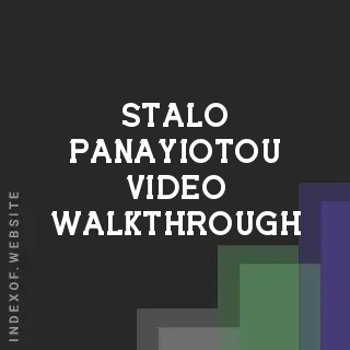 Stalo Panayiotou Video Walkthrough | Indexof