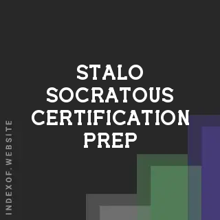 Stalo Socratous Certification Prep | Indexof