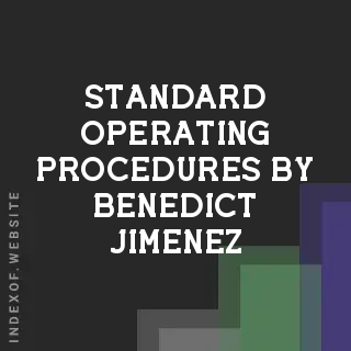 Standard Operating Procedures by Benedict Jimenez | Indexof