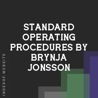 Standard Operating Procedures by Brynja Jonsson | Indexof