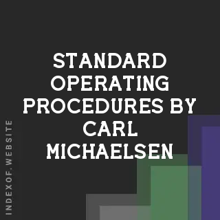 Standard Operating Procedures by Carl Michaelsen | Indexof