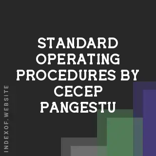 Standard Operating Procedures by Cecep Pangestu | Indexof