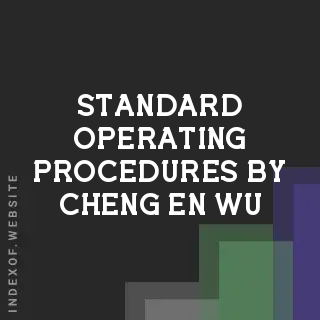 Standard Operating Procedures by Cheng-en Wu | Indexof