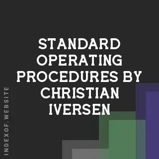 Standard Operating Procedures by Christian Iversen | Indexof
