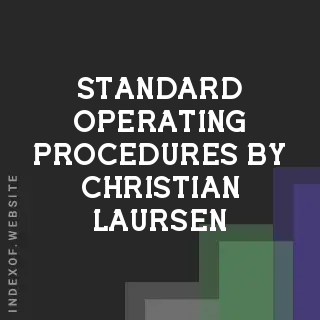 Standard Operating Procedures by Christian Laursen | Indexof