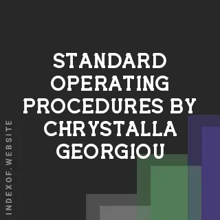 Standard Operating Procedures by Chrystalla Georgiou | Indexof