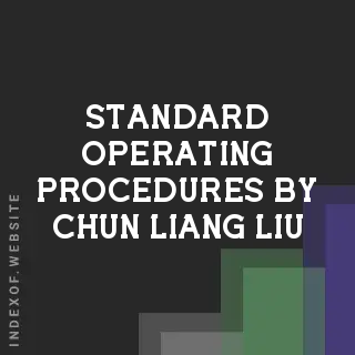 Standard Operating Procedures by Chun-liang Liu | Indexof