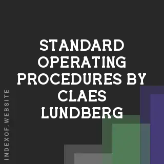 Standard Operating Procedures by Claes Lundberg | Indexof