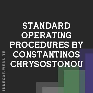 Standard Operating Procedures by Constantinos Chrysostomou | Indexof