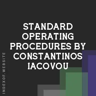 Standard Operating Procedures by Constantinos Iacovou | Indexof