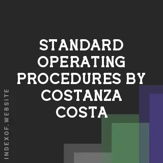 Standard Operating Procedures by Costanza Costa | Indexof
