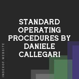 Standard Operating Procedures by Daniele Callegari | Indexof
