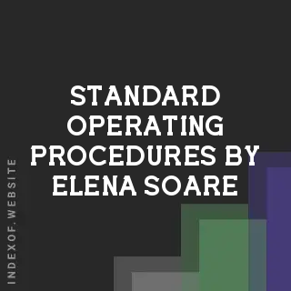 Standard Operating Procedures by Elena Soare | Indexof