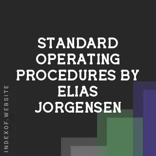 Standard Operating Procedures by Elias Jorgensen | Indexof