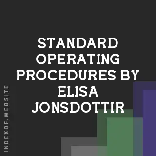 Standard Operating Procedures by Elisa Jonsdottir | Indexof