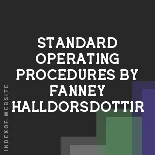 Standard Operating Procedures by Fanney Halldorsdottir | Indexof