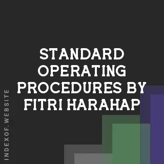 Standard Operating Procedures by Fitri Harahap | Indexof