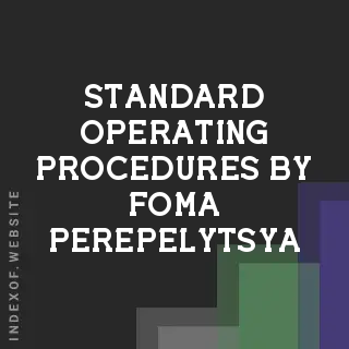 Standard Operating Procedures by Foma Perepelytsya | Indexof