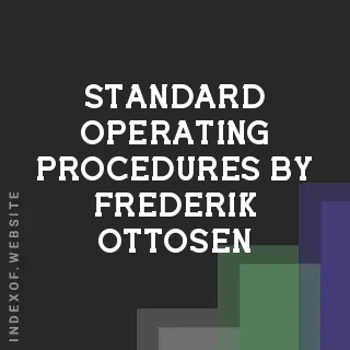 Standard Operating Procedures by Frederik Ottosen | Indexof