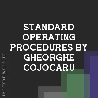 Standard Operating Procedures by Gheorghe Cojocaru | Indexof