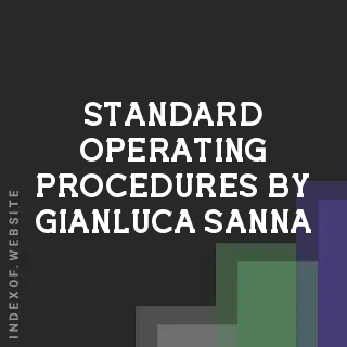 Standard Operating Procedures by Gianluca Sanna | Indexof