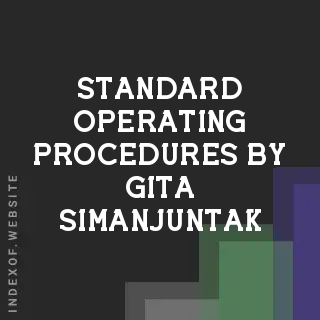Standard Operating Procedures by Gita Simanjuntak | Indexof