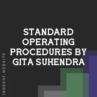 Standard Operating Procedures by Gita Suhendra | Indexof