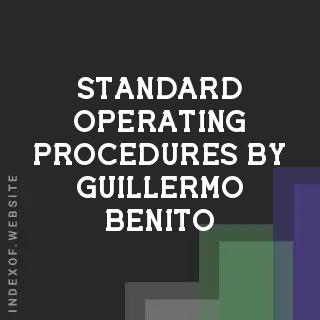 Standard Operating Procedures by Guillermo Benito | Indexof