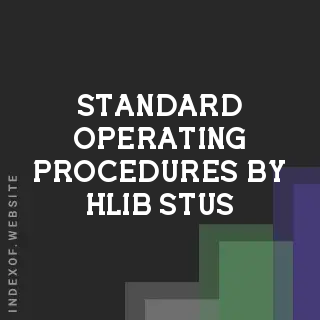 Standard Operating Procedures by Hlib Stus | Indexof