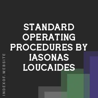 Standard Operating Procedures by Iasonas Loucaides | Indexof