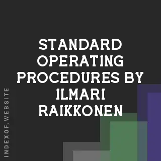 Standard Operating Procedures by Ilmari Raikkonen | Indexof