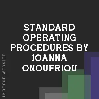 Standard Operating Procedures by Ioanna Onoufriou | Indexof