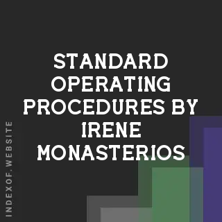 Standard Operating Procedures by Irene Monasterios | Indexof