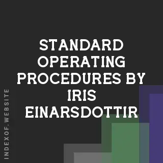 Standard Operating Procedures by Iris Einarsdottir | Indexof