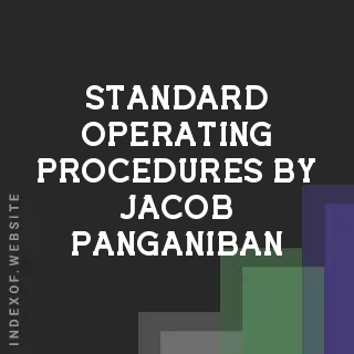 Standard Operating Procedures by Jacob Panganiban | Indexof