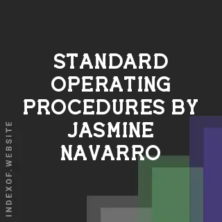 Standard Operating Procedures by Jasmine Navarro | Indexof