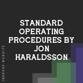 Standard Operating Procedures by Jon Haraldsson | Indexof