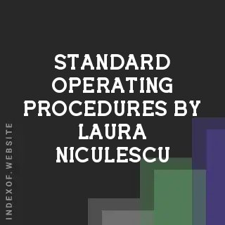 Standard Operating Procedures by Laura Niculescu | Indexof