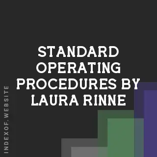 Standard Operating Procedures by Laura Rinne | Indexof