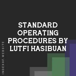 Standard Operating Procedures by Lutfi Hasibuan | Indexof