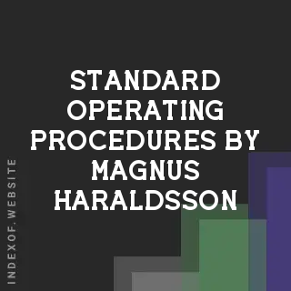 Standard Operating Procedures by Magnus Haraldsson | Indexof
