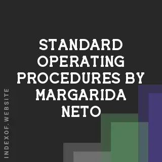 Standard Operating Procedures by Margarida Neto | Indexof