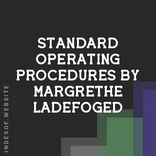 Standard Operating Procedures by Margrethe Ladefoged | Indexof