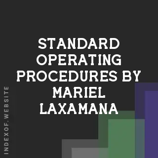 Standard Operating Procedures by Mariel Laxamana | Indexof