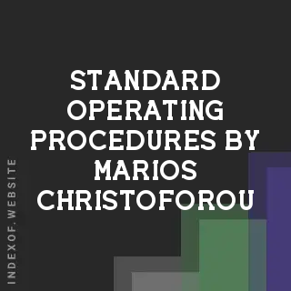 Standard Operating Procedures by Marios Christoforou | Indexof
