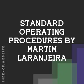 Standard Operating Procedures by Martim Laranjeira | Indexof