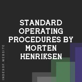 Standard Operating Procedures by Morten Henriksen | Indexof