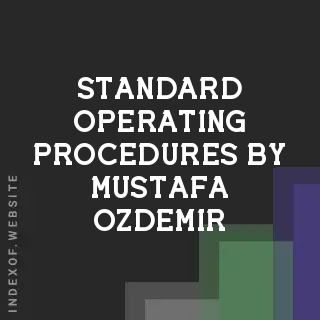 Standard Operating Procedures by Mustafa Ozdemir | Indexof